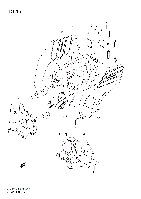 REAR FENDER (LT-Z400ZL2)