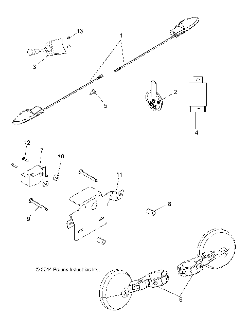 ELECTRICAL, TURN SIGNALS, HORN AND MIRRORS - A16DAA57F1/F2/E57FM [49ATVTURNSIGA15ACEEU]