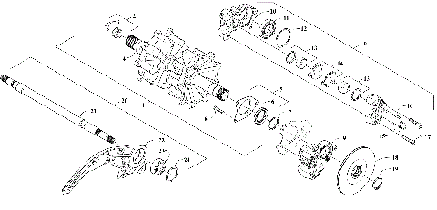DRIVE TRAIN SHAFTS AND BRAKE ASSEMBLIES [109536]