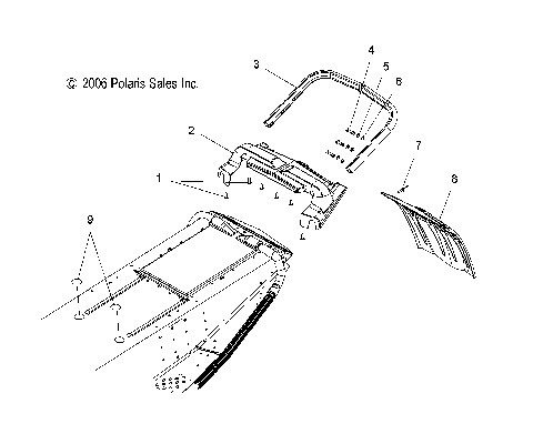 CHASSIS, REAR - S07PP6FS/FSA/FSB (49SNOWCHASSISRR600HO)