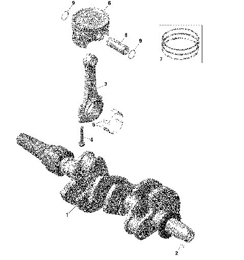 01- ROTAX - Crankshaft and Pistons