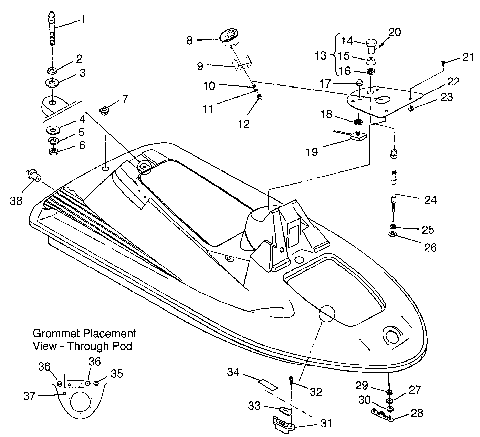 HULL and BODY SL 700 B964066 and Intl. SL 700 I964066 (4935633563A006)