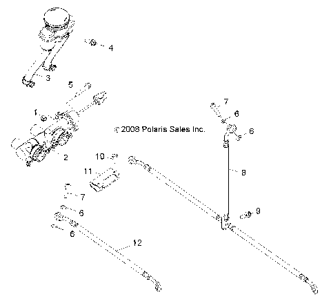 BRAKES, MASTER CYLINDER and BRAKE LINES - Z16YAV17AB/AF/CAB/CAF (49RGRBRAKELINES09RZR170)