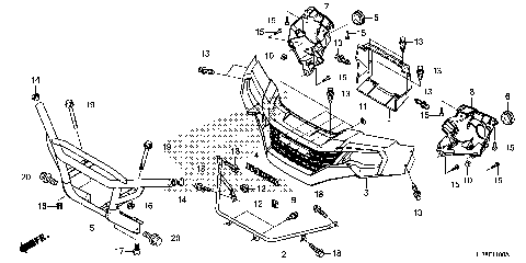 FRONT GRILLE@FRONT BUMPER