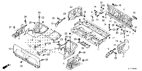 BED PLATE@REAR GATE (2)