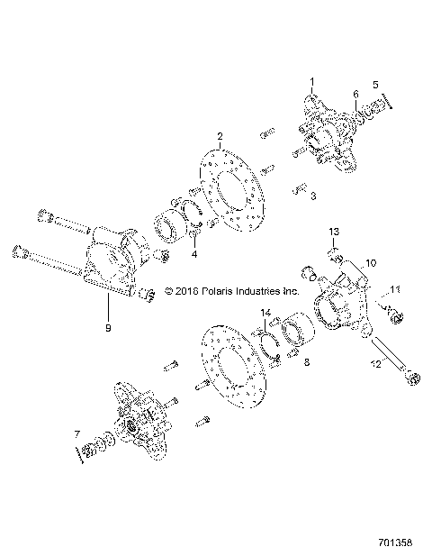 SUSPENSION, REAR CARRIER - Z17VJE57AR (701358)