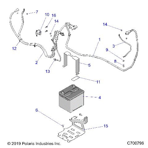 ELECTRICAL, BATTERY - R209RSE99A/B (C700796)