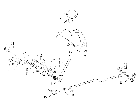 REVERSE SHIFT LEVER ASSEMBLY [87126]