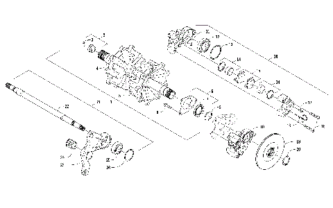 DRIVE TRAIN SHAFTS AND BRAKE ASSEMBLIES [104433]