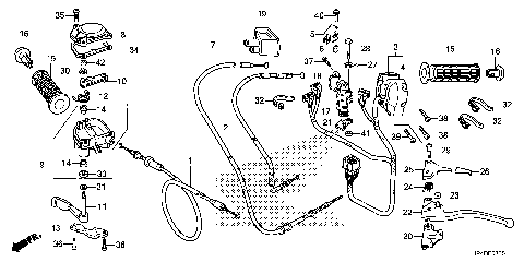 HANDLE LEVER@SWITCH@CABLE