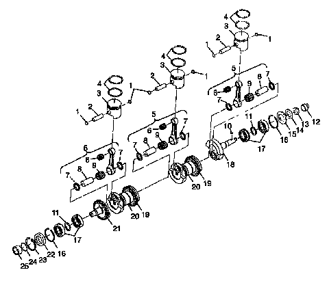 CRANKSHAFT & PISTON - B984690 (4945114511c003)