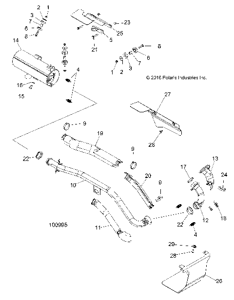 ENGINE, EXHAUST - A17SWE57A1 [100995]