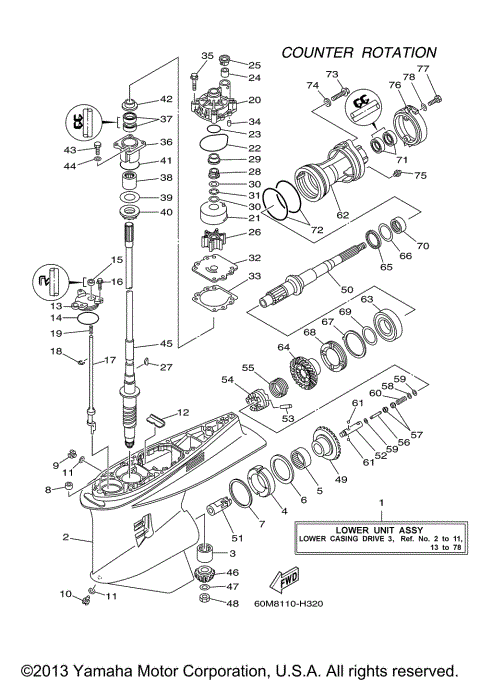 LOWER CASING DRIVE 3