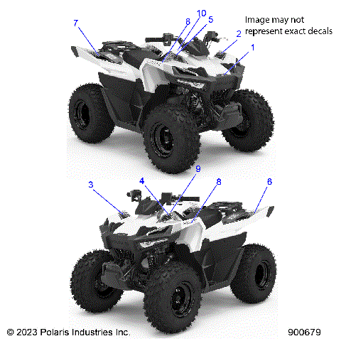BODY, DECALS, GRAPHICS - A24HBB07B6/B7 (900679)