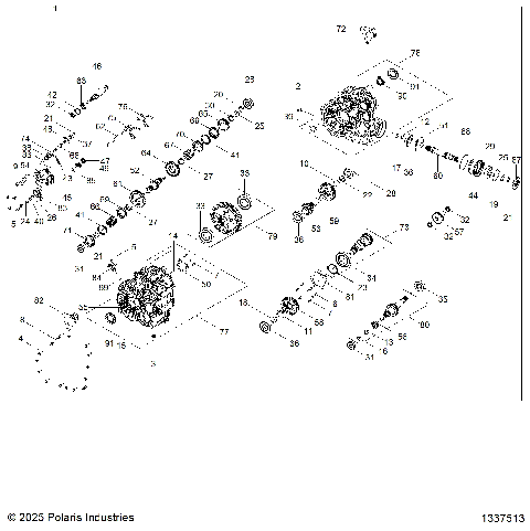DRIVE TRAIN, MAIN GEARCASE INTERNALS - Z26NMX99A4/A6 (1337513)