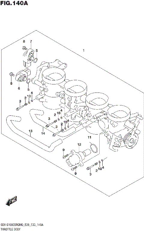 THROTTLE BODY (E28)