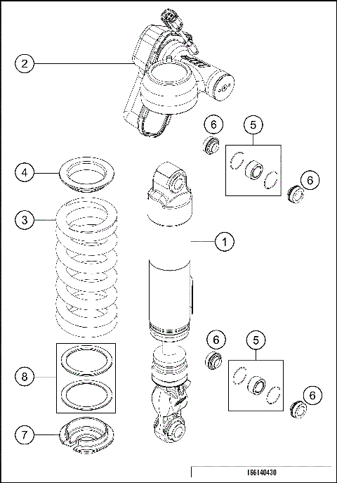 SHOCK ABSORBER DISASSEMBLED
