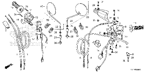 HANDLE LEVER@SWITCH@CABLE
