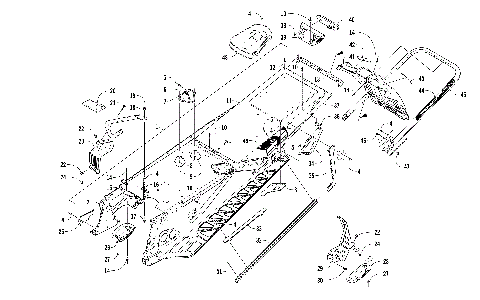 TUNNEL, REAR BUMPER, AND SNOWFLAP ASSEMBLY [104137]