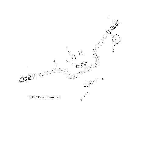 STEERING, HANDLEBAR and CONTROLS - A13GH8EFK (49ATVHANDLEBAR13850SCRAMI)