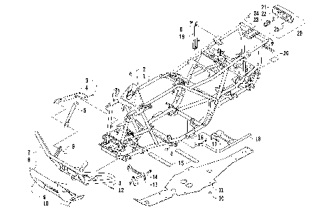 FRAME, TAILLIGHT, AND RELATED PARTS [95093]