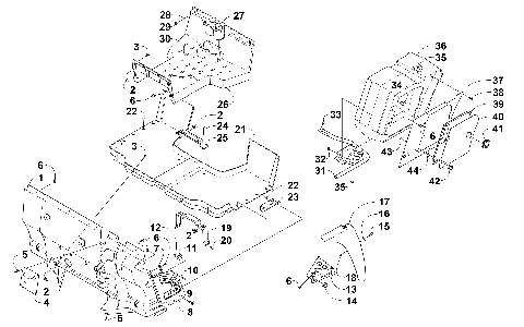 CONSOLE, FLOOR PANEL & STORAGE BOX ASSEMBLY [300113]