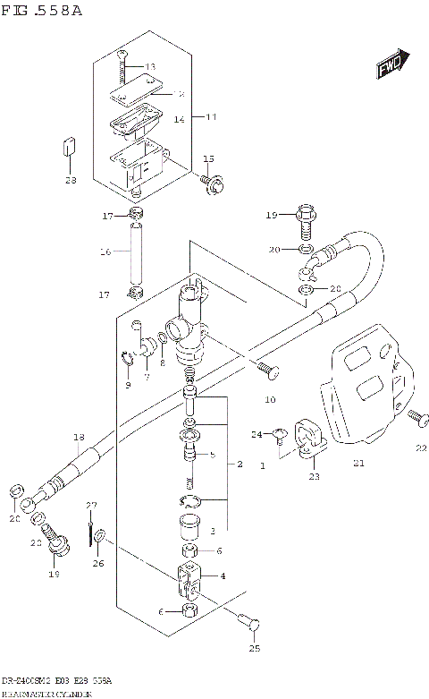 REAR MASTER CYLINDER (DR-Z400S)