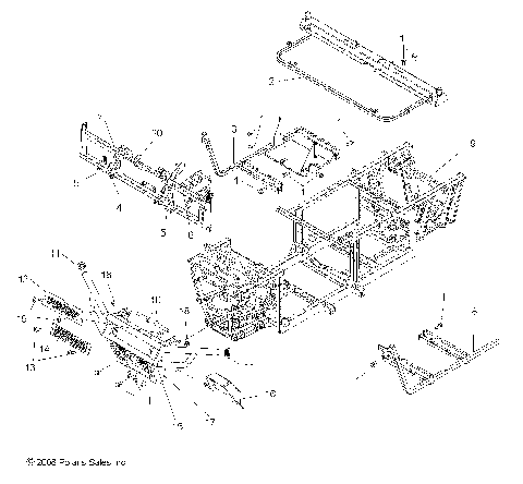 CHASSIS, FRAME and FRONT BUMPER - R09HH68/HY68 ALL OPTIONS (49RGRCHASSIS097004X4)