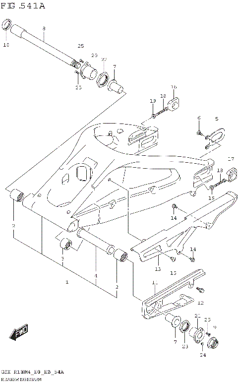 REAR SWINGINGARM (GSX-R1000RA,GSX-R1000RZA)