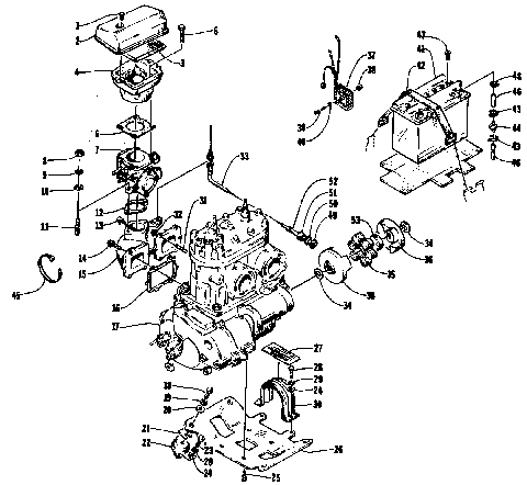 ENGINE AND RELATED PARTS [72417]