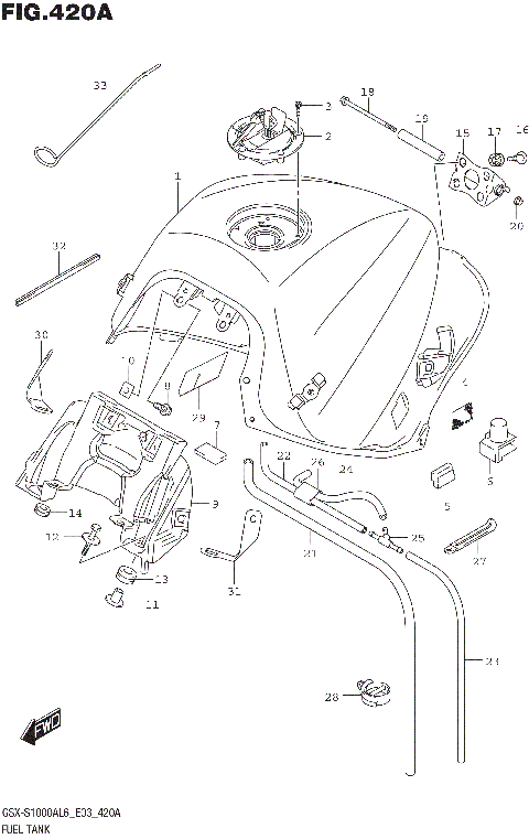 FUEL TANK (GSX-S1000AL6 E03)