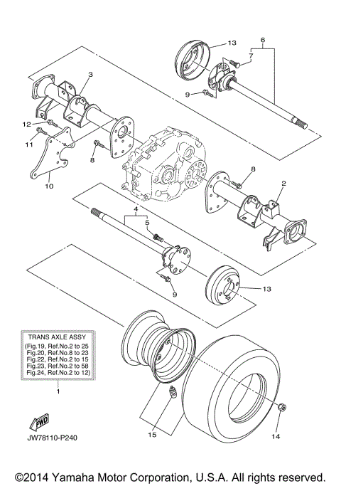 REAR AXLE & WHEEL
