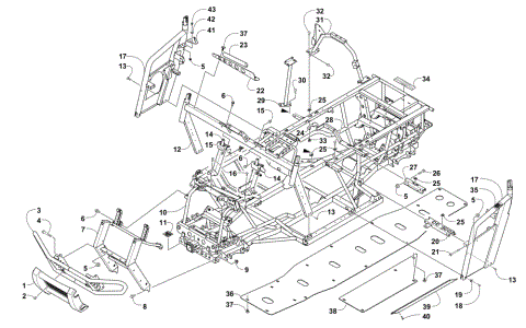 FRAME AND RELATED PARTS (VIN No. 4UF15MPV1FT311466 and Above)