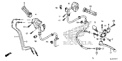 HANDLE LEVER@SWITCH@CABLE