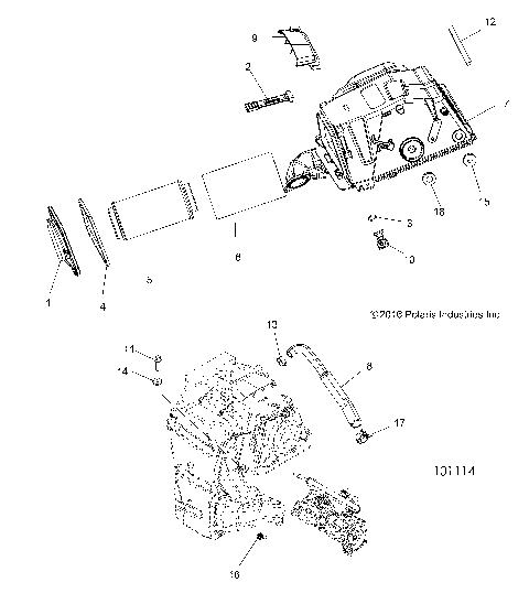 ENGINE, AIR INTAKE - A17SXA85A1/A7/SXE85AB/AM/AS/A9 (101114)