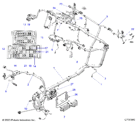 ELECTRICAL, WIRE HARNESS, CHASSIS - R24XAE1RAH/BH (C730980)