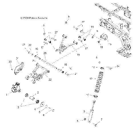 SUSPENSION, REAR - A07MH46AA/AZ (49ATVSUSPRRSP450)