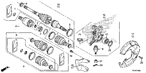 FRONT KNUCKLE@FRONT DRIVE