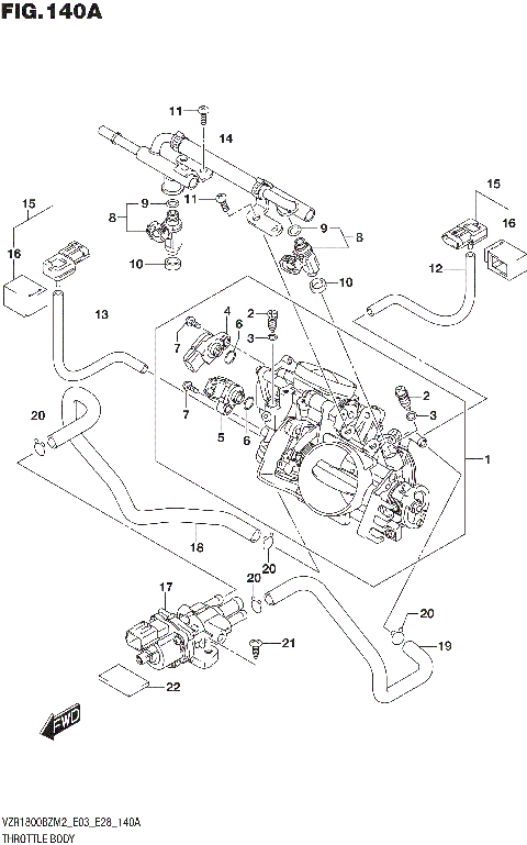 THROTTLE BODY (E03,E28)