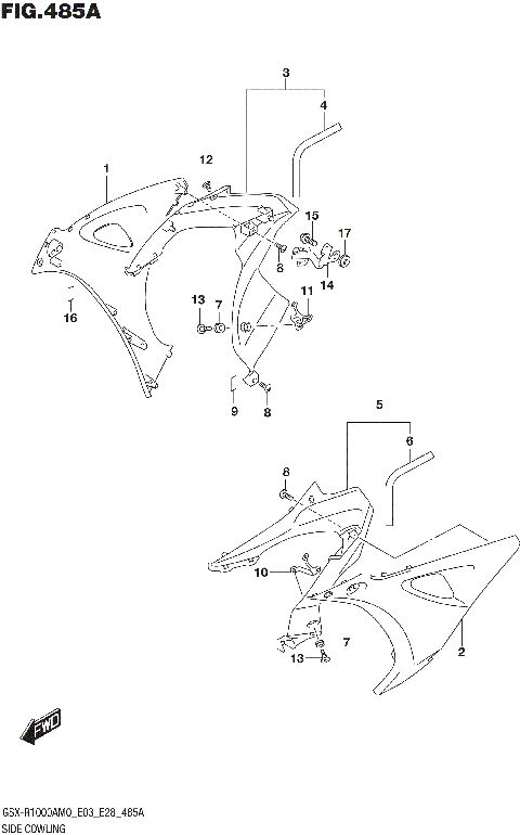 SIDE COWLING (GSX-R1000A)