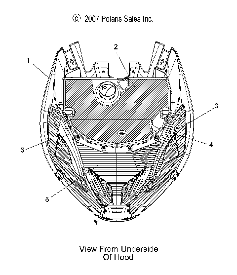 BODY, HOOD, FOAM and FOIL - S09MX6FE (49SNOWHOODSCFL08600RR)
