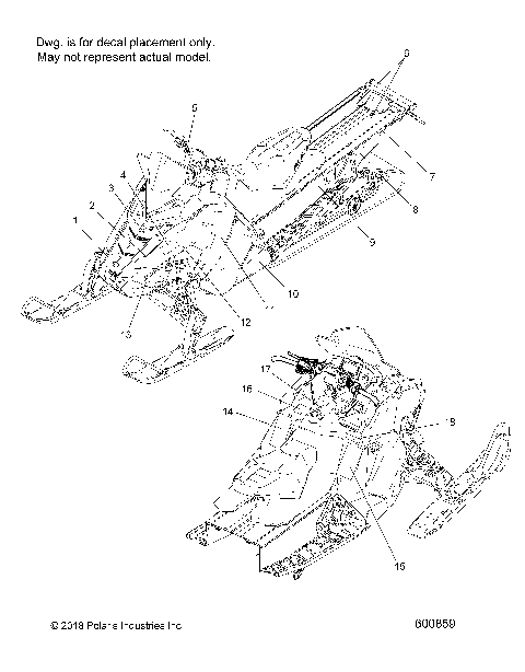 BODY, DECAL, SNOW CHECK, BLK SIDE PANEL W/GOLD ACCENT - S19EEC8PS/PEB (600859)