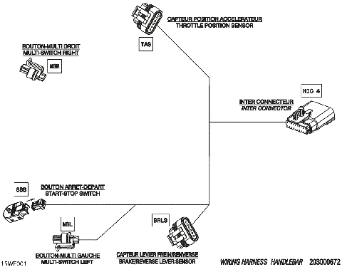 08- ELECTRIC - Handlebar Wiring Harness - 278004355