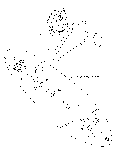DRIVE TRAIN, CLUTCH, SECONDARY, EBS - R15RTE87AB/BB (49RGRCLUTCHDVN15900XP)