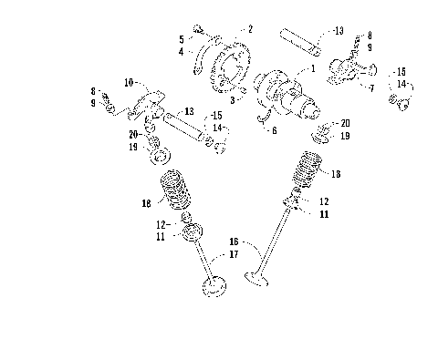 CAMSHAFT/VALVE ASSEMBLY [88838]