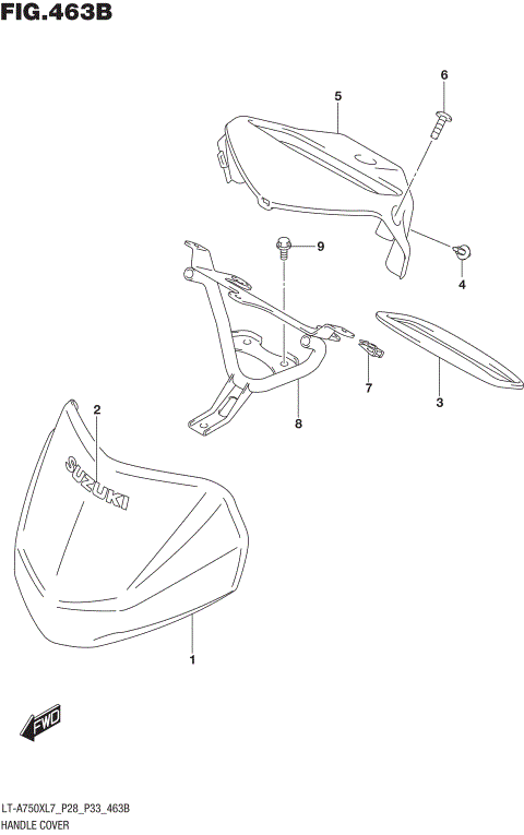 HANDLE COVER (LT-A750XL7 P33)