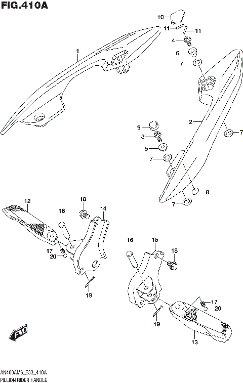 PILLION RIDER HANDLE
