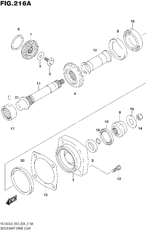 SECONDARY DRIVE GEAR