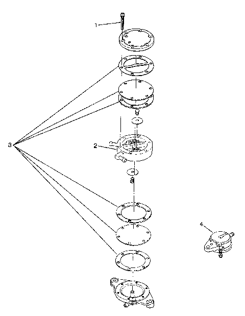 FUEL PUMP ASSEMBLY SL 650 B944058 (4926992699029A)