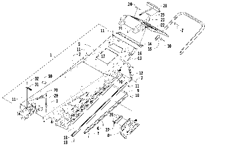 TUNNEL, REAR BUMPER, AND TAILLIGHT ASSEMBLY [89610]